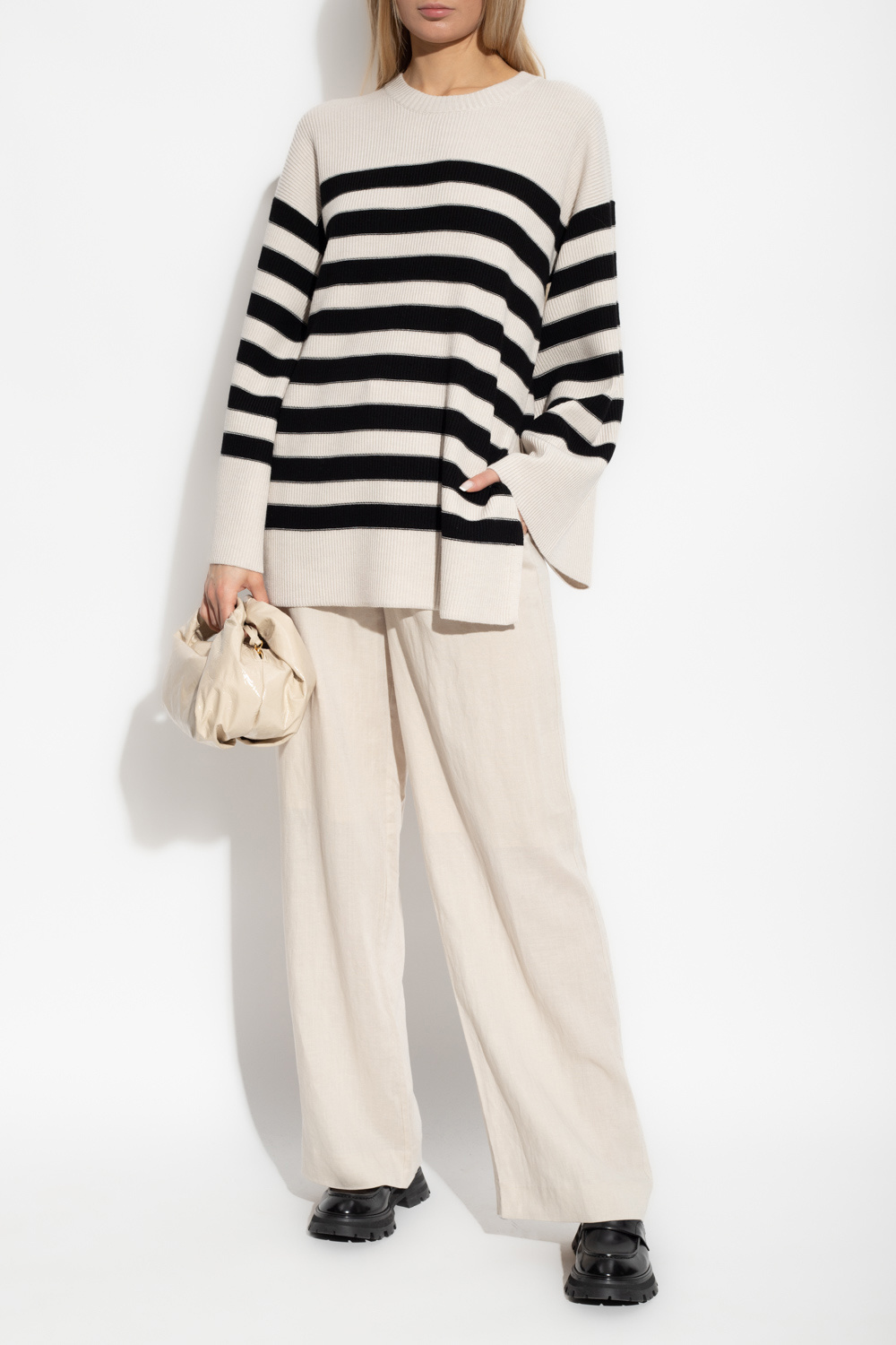 Cream Leon wool Touring sweater By Malene Birger IetpShops